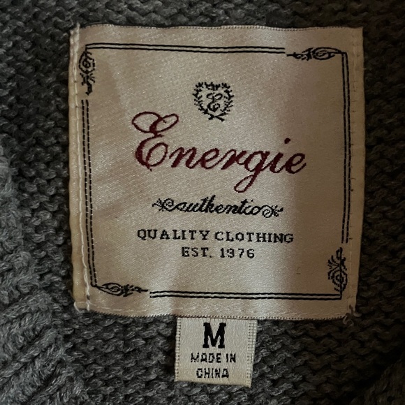 Energie Authentic Gray Sweater Dress Size Medium - Picture 6 of 7